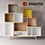 Modifiable Muuto Stacked Mobile Shelves & Drawers 3D model small image 2