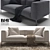 Modern Luxury: FRANK Sofa Set 3D model small image 2