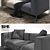 Modern Luxury: FRANK Sofa Set 3D model small image 3