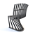 Elegant Stripe Chair: Designed by Joachim King 3D model small image 2