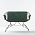 Minimalist Wire Lounge Sofa - Overgaard&Dyrma 3D model small image 1