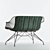 Minimalist Wire Lounge Sofa - Overgaard&Dyrma 3D model small image 2