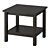 Ikea Hemnes: Versatile Sofa Side Table 3D model small image 1