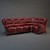 Elegant Diana Sofa by Tries 3D model small image 1