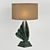 Elegant Winged Marble Table Lamp 3D model small image 2