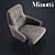 Modern Minotti Coley Armchair 3D model small image 2