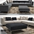 Modern Comfort: B&B Italia Frank Sofa 3D model small image 2