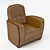 Luxury Mascheroni Armchair 3D model small image 1