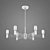 German-made Tropfen 1523-6P-U1F Chandelier 3D model small image 3