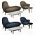 Poliform Mad Collection: Sofa, Chair, Coffee Table & Side Table 3D model small image 1