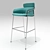 Sleek Strike Stool 3D model small image 1