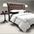 Elegant Churchill Fabric Bed 3D model small image 2