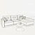 Safira KEOMA Corner Sofa - Stylish and Functional 3D model small image 2