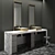 Golden Zen Bathroom Furniture 3D model small image 1