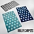 Turquoise Cross Rug: Stylish and Luxurious 3D model small image 1