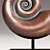 Bronze Nautilus Shell Decor 3D model small image 3