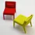 Artflex Delta: Modern Italian Easy Chair 3D model small image 2