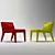 Artflex Delta: Modern Italian Easy Chair 3D model small image 3