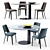 Gallotti&Radice Oto Thea: Elegant Table and Chair 3D model small image 4