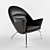 Sculptural Oculus Chair | CH468 3D model small image 1