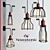 Modern Hanging Lamps and Sconces Set 3D model small image 1