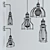 Modern Hanging Lamps and Sconces Set 3D model small image 2