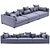 Bolia Mr.Big 360cm Wide Sofa 3D model small image 1