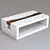 Sleek White Coffee Table 3D model small image 1