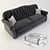 Luxurious Royal Costa Bella Sofa 3D model small image 2