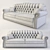 Luxurious Royal Costa Bella Sofa 3D model small image 3