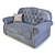 Elegant Royal Bella Sofa 3D model small image 6
