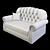 Elegant Royal Bella Sofa 3D model small image 2
