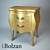 Bolzan Letti Venice 2-Drawer Bedside 3D model small image 1