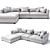 Luxurious Bolia Mr.Big Sofa Set 3D model small image 1
