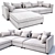 Luxurious Bolia Mr.Big Sofa Set 3D model small image 2