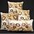 Luxurious Peacock Feather Pillow Set 3D model small image 2