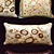 Luxurious Peacock Feather Pillow Set 3D model small image 3