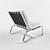 Dordoni Loungechair: Sleek and Stylish 3D model small image 2