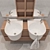 Italian Bathroom Furniture Set: Novello Canestro C12 3D model small image 3