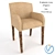 Elegant Figaro Chair by Armani 3D model small image 1