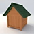 Wooden Dog House 3D model small image 2