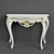 Baroque Console Table 1300x450x1000 3D model small image 3