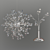 Sparkling Crystal Chandelier & Table Lamp 3D model small image 1