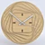 Elegant Wooden Clock 3D model small image 1