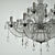 Sparkling Crystal Chandelier - Chiaro Laura Collection 3D model small image 2