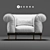 Modern Vivaldi Sofa Bed: Unwrapped, Quads only 3D model small image 1