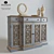 Ellie Scrolls Sideboard: Elegant and Functional Storage Solution 3D model small image 1