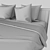 Modern Bed with Side Tables - IKEA BRUSALI 3D model small image 3