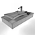 Elegant Towel-Ready Wash Basin 3D model small image 2