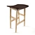 Tall Leather Stool 3D model small image 1
